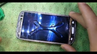 طريقة تغيير زجاج الحماية change screen samsung s3 i9300