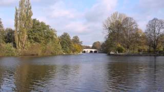 Hamburg, Ohlsdorf, Alster, Ufer Rathenaustraße, Kanu Einsatzstelle - Full HD (1080p) Videobild