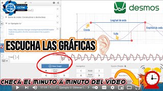 + 〰️ ¿Cómo “escuchar” gráficas en Desmos? | Introducción a las ondas | ¡Muy , muy básico!