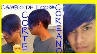 CORTE COREANO Y EFECTO DE COLOR VIOLETA CON AZUL/❤️ELIBELL CLUB❤️