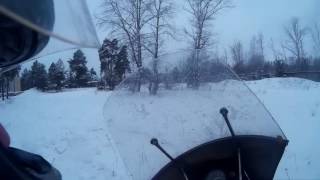 мотоцикл урал по снегу
