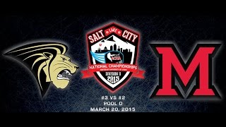 2015 ACHA D2 National Championships Game 8: LINDENWOOD vs MIAMI