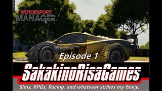 Motorsport Manager GT Class - 1 - Humble Beginning! (PC Custom Team)