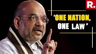 Home Minister Amit Shah Responds On 'One Nation, One Law' - The Uniform Civil Code - in India