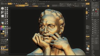 Sculpting Ugolino and His Sons by Jean-Baptiste Carpeaux using ZBrush 2018 - Part - 06