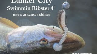 Зимний спиннинг. Ловля щуки на Swimming Ribster 4 от Lunker City