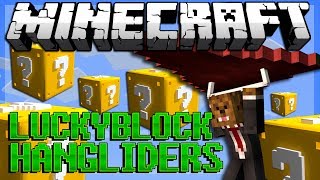 Minecraft: Lucky Block HANGGLIDER PVP! Modded Minigame w/ Vikkstar, Bodil, Simon!