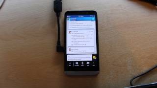 BlackBerry 10.2 USB Host Mode and Miracast demo