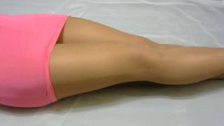 crossdresser pantyhose in pink 026