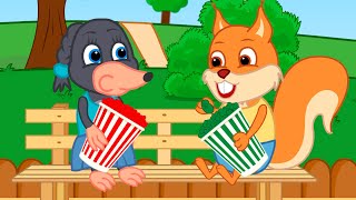 Famille d'Écureuil - Pop-Corn Coloré Animé 2022 en Français