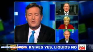 Piers Morgan's head explodes - this time because knives are allowed on planes