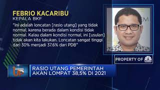 Rasio Utang Pemerintah Akan Lompat 38,5% di 2021