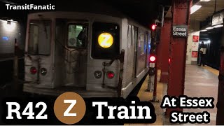 MTA R42 (Z) Train Action at Essex Street 12/27/19