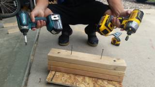 Dewalt brushless VS Makita brushless head to head