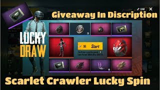 Pubg Mobile Scarlet Crawler Event || Spin 2 Times || And Crate Open