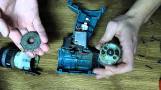 Замена редуктора шуруповерта. (Replacement gear screwdriver on Makita 8280d)