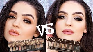 URBAN DECAY NAKED Reloaded VS NAKED Original Palette | Swatches, Review, & 2 LOOKS!