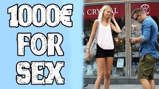 OFFERING 1000€ FOR SEX / 30 000KČ ZA SEX (Social Experiment)