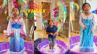 Emma and Kate's Surprise Bubbles 5th Birthday Party!!