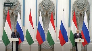 LIVE: Putin and Orban hold joint news conference after meeting in Moscow