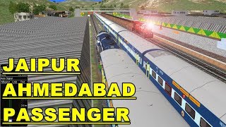 JAIPUR AHMEDABAD PASSENGER || WDM3A ABR LOCO || IR IN OPEN RAIL