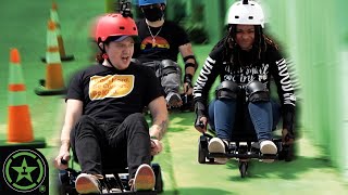 Racing Go Karts in The New Studio - Between The Games