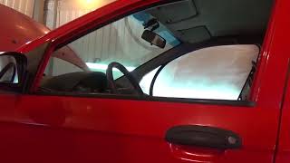 Как снять-установить переднее боковое стекло, Hyundai Getz.