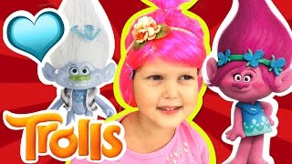 Тролли 2016 Новинка Розочка Trolls Фигурка сюрприз с клипсой Trolls в капсуле DreamWorks Брелок
