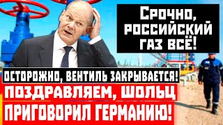 Осторожно, вентиль закрывается! Поздравляем, Шольц приговорил Германию!