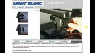 Mont Blanc. Багажник CRB1 - CRB2. Установка.
