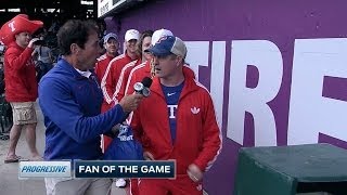 Rangers fans run around in red tracksuits