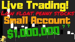 Live small account day trading stream! Low float penny stock challenge