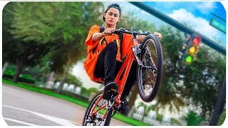 APRENDENDO A EMPINAR DE BIKE NOVA NOS ESTADOS UNIDOS!!!