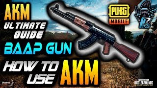 Use AKM smartly and effectively in pubg(why akm is a beast in pubg mobile)best akm guide ever #AKM