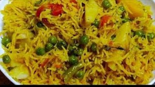 Masala Matar Pulao || Quick Veg Pulao|| Cook with Azma
