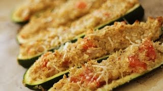 Quinoa Stuffed Zucchini