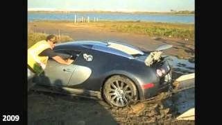 эпичные   аварии с Бугатти :)