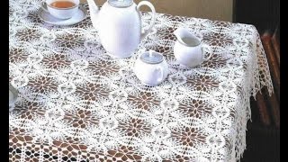 Вязаные СКАТЕРТИ Крючком - 2019 / Crochet Hook TABLECLOTHS / Häkelnadel TISCHDECKEN