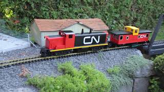 GMD 1 with transfer caboose