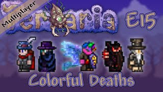 Terraria 1.3 Multiplayer Expert Mode - Ep. 15 - Colorful Deaths