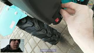 Как заводить мотоблок. Закрыть заслонку.