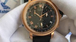 Xship.vn: CHARMEX President II Chronograph Black Dial Men's Watch 2986