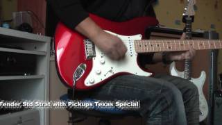 Fender strat US upgrade Texas special pickups - clean sound