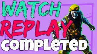 How to COMPLETE WATCH A MATCH REPLAY CHALLENGE - Week 3 season 4 fortnite battle royale