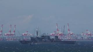 潜水艦救難艦ちよだ 横須賀帰投！ 猿島 2018.6.29