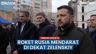 Bareng PM Yunani, Roket Rusia Mendarat di Dekat Zelenskiy