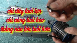 Test so sánh trực tiếp độ mềm kẹo 5.5 chì dây và chì nóng