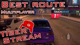 Asphalt 9: Best Multiplayer route using touchdrive for Tiber Stream, Rome