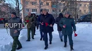 Russia: Officials visit survivors of Siberia mining accident