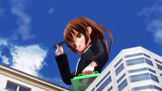 [MMD giantess 巨大娘]巨大娘の自由研究/giantess collect